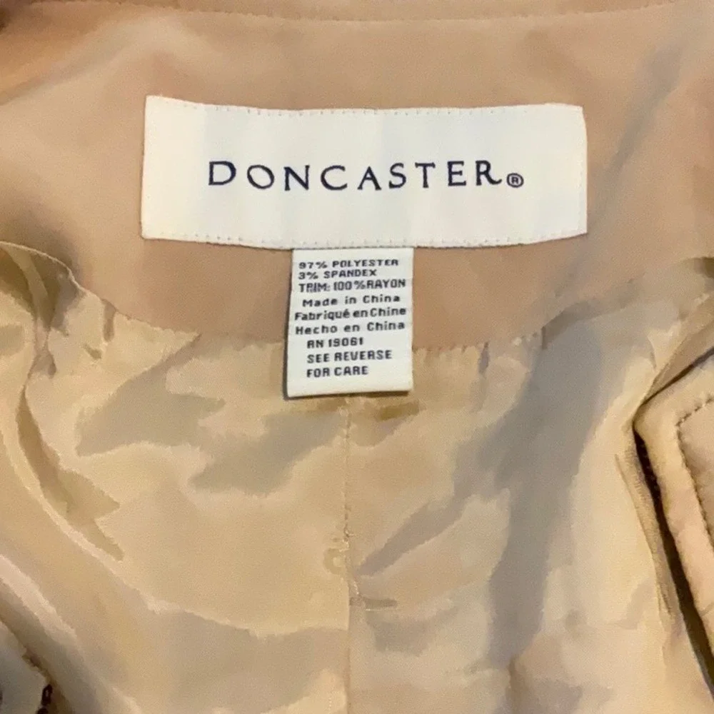Doncaster Women's Quilted Faux Suede Gold Rivet‎ Studded Jacket zip up size 10